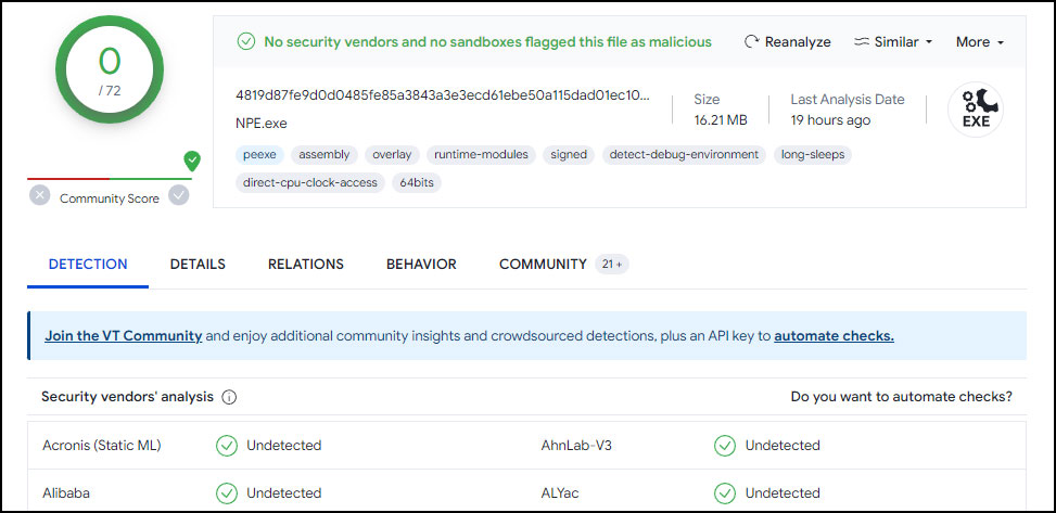 VirsTotalの検索結果１